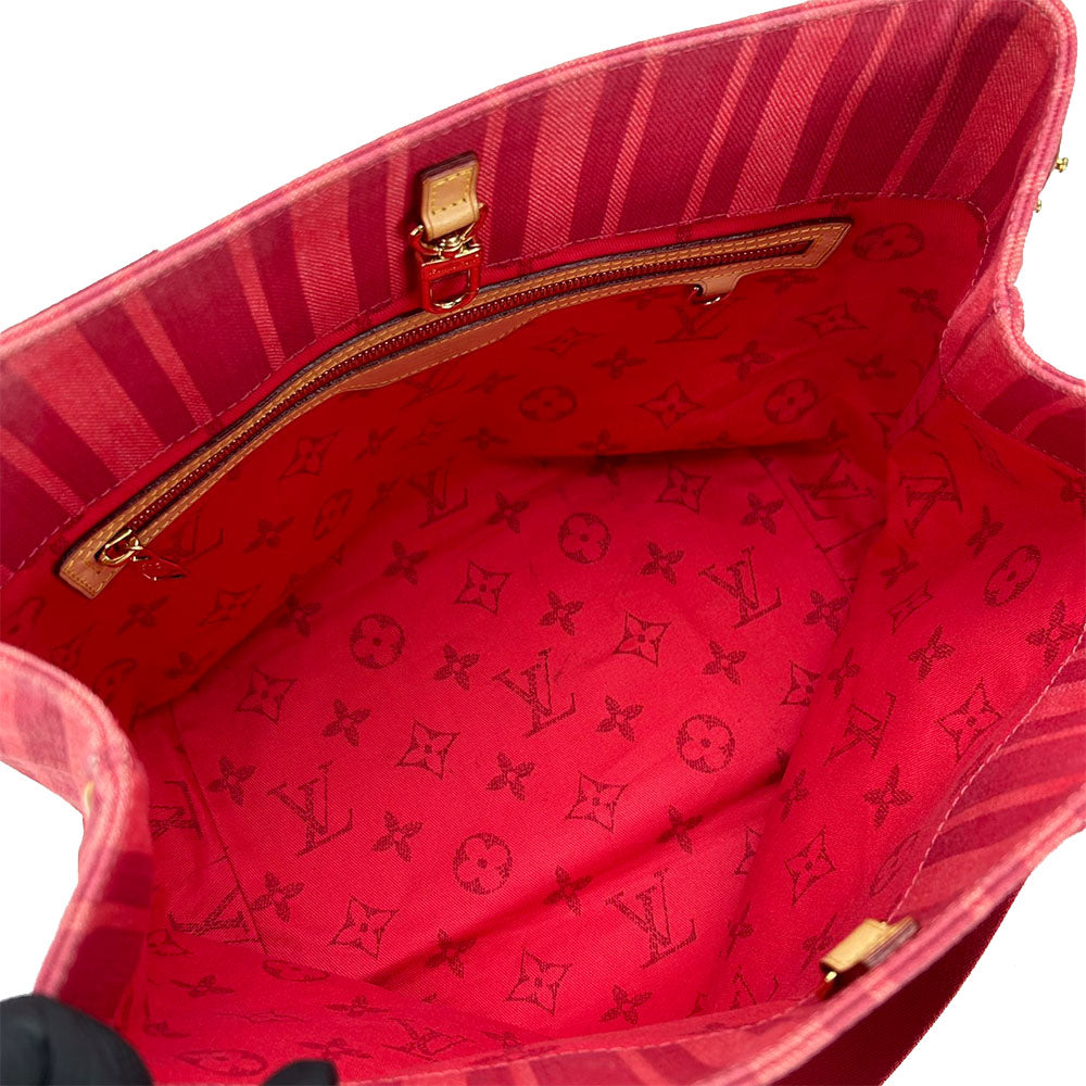 LOUIS VUITTON Tote Bag canvas Red plan soleil Hippo PM