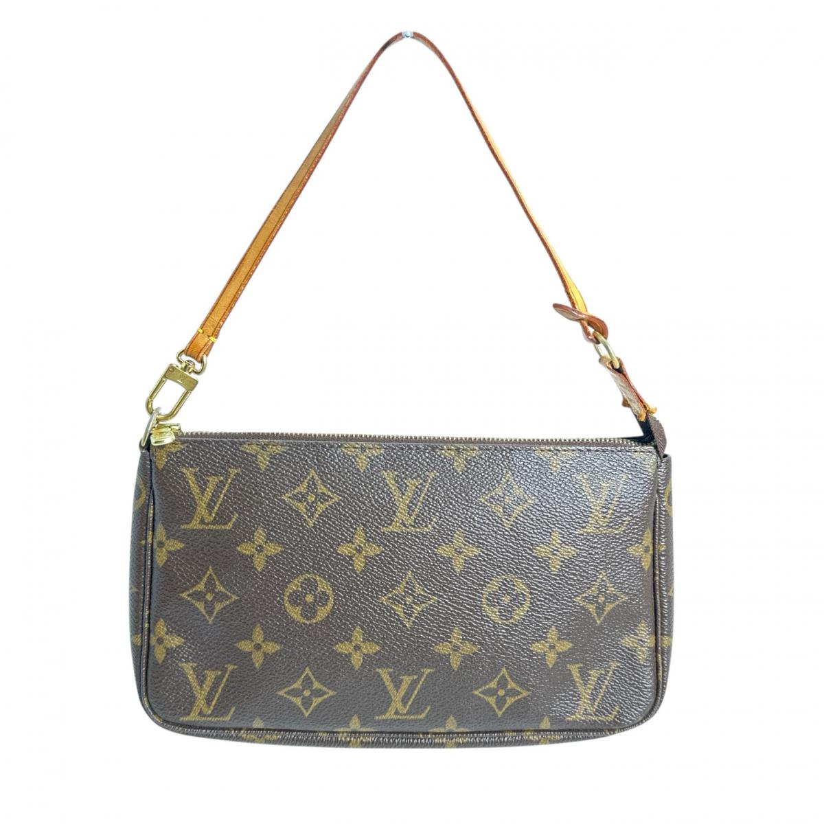 LOUIS VUITTON Pouch Monogram canvas Brown Accessory pouch Monogram Pochette Accessoires Women