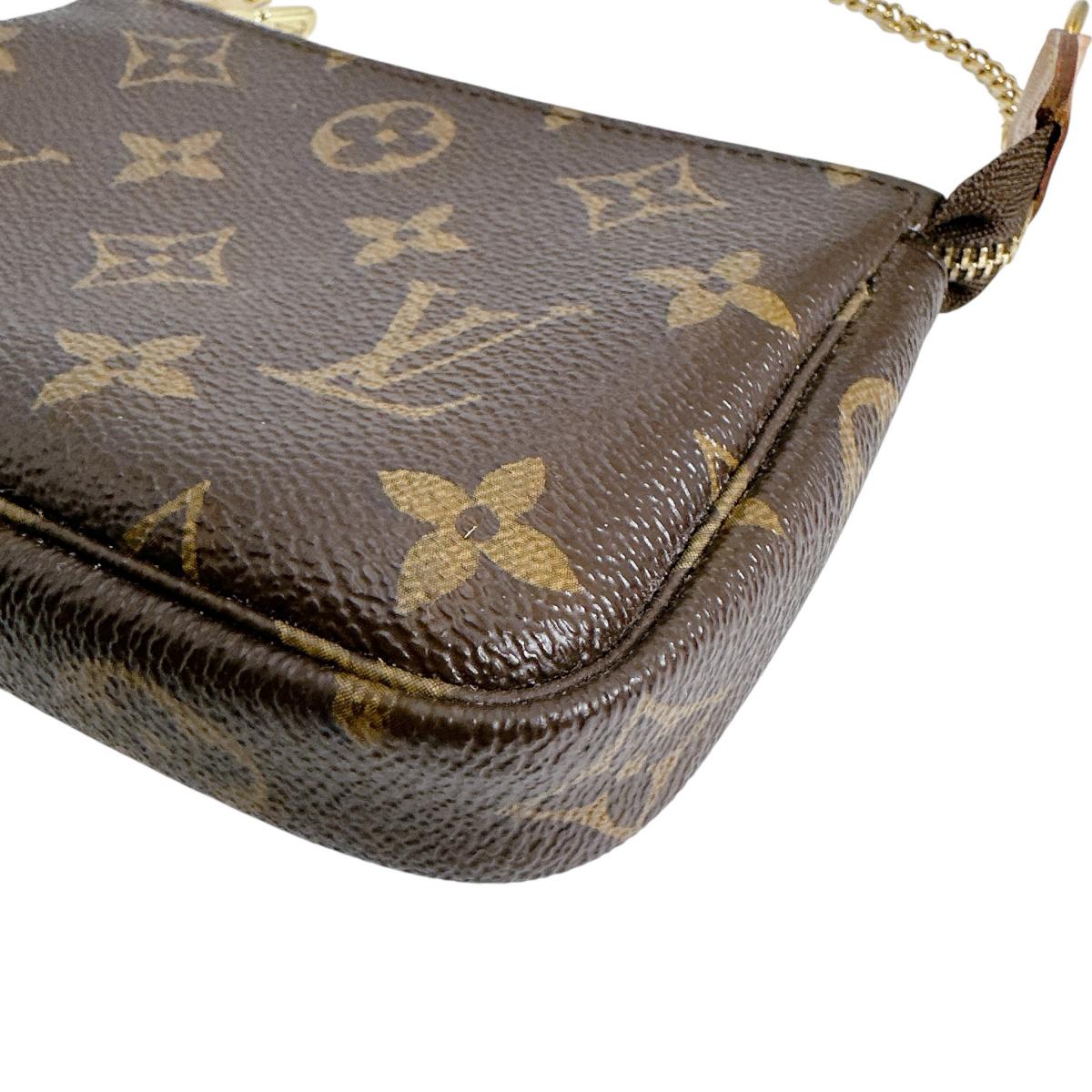 LOUIS VUITTON Pouch Monogram canvas Brown Monogram Mini Pochette Accessoires