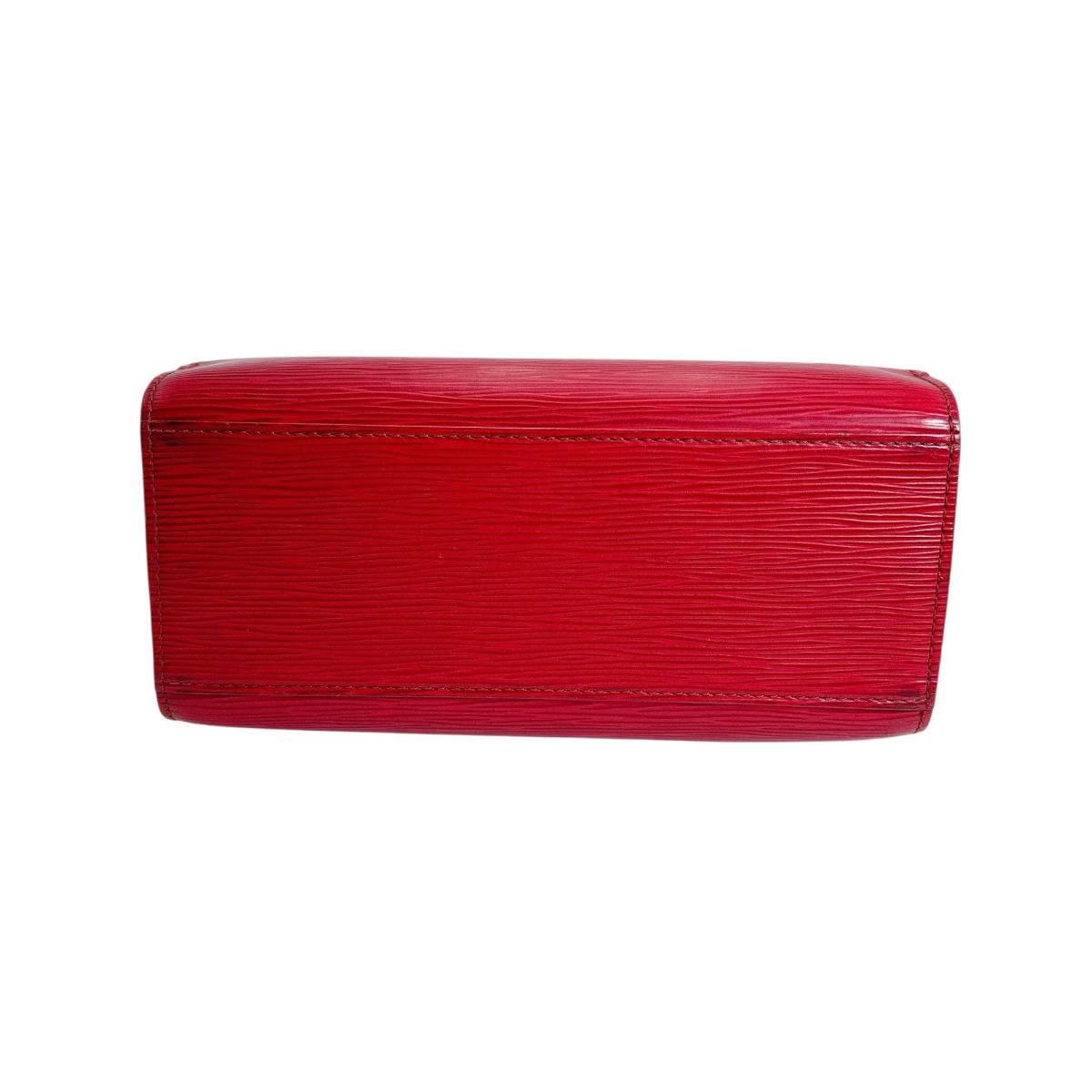 LOUIS VUITTON Handbag Epi Leather Red Ponneuf Epi