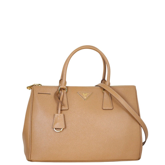 Prada Saffiano Lux Galleria Double Zip Tote Medium