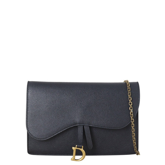 Dior Saddle Pouch Wallet on Chain