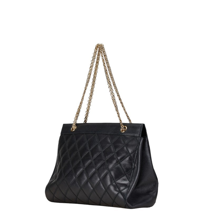 Chanel Bicolore Coco Mark Leather Chain Shoulder Bag