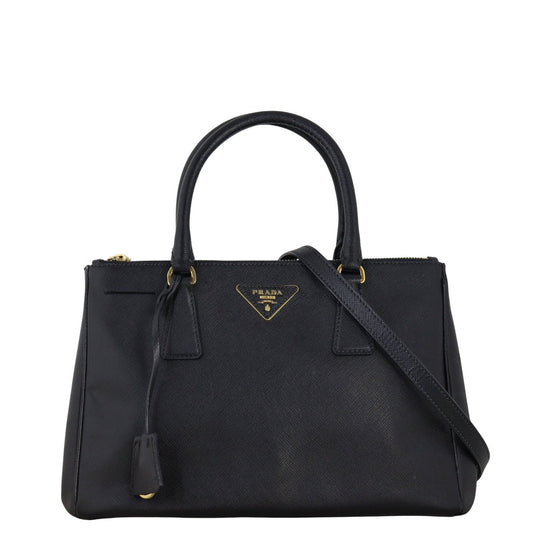 Prada Saffiano Lux Galleria Double Zip Tote Small