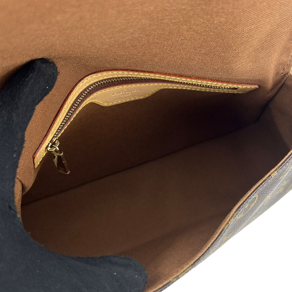 LOUIS VUITTON Shoulder Bag Monogram Brown Mini Looping