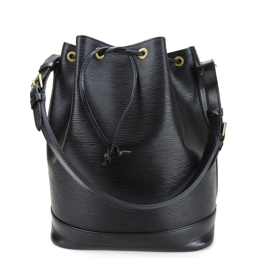 LOUIS VUITTON Shoulder Bag Epi Leather black Noe