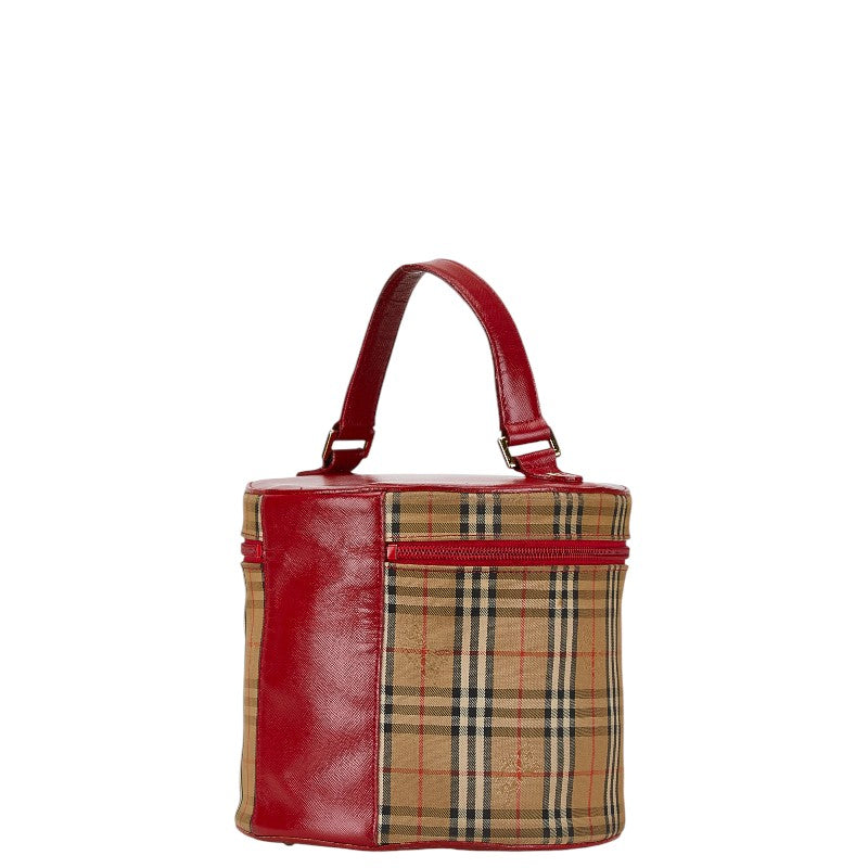 Burberry Nova Check Canvas Leather Vanity Bag