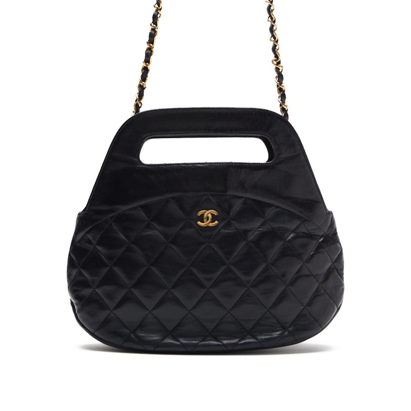 CHANEL CHANEL Matrasse Pushlock 2WAY Chain Shoulder Black Shoulder Bag Mini Shoulder Bag Bag Hybrid ? Ship? Ladies Online