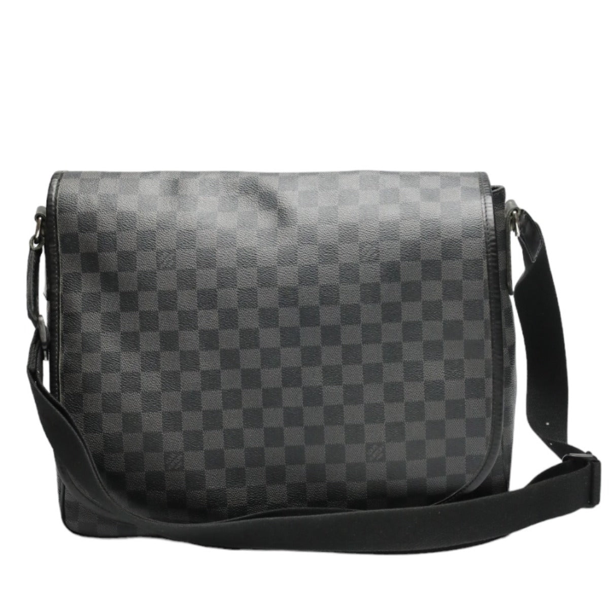 LOUIS VUITTON Shoulder Bag leather black Shoulder Bag Damier Grafitte Daniel GM unisex(Unisex)