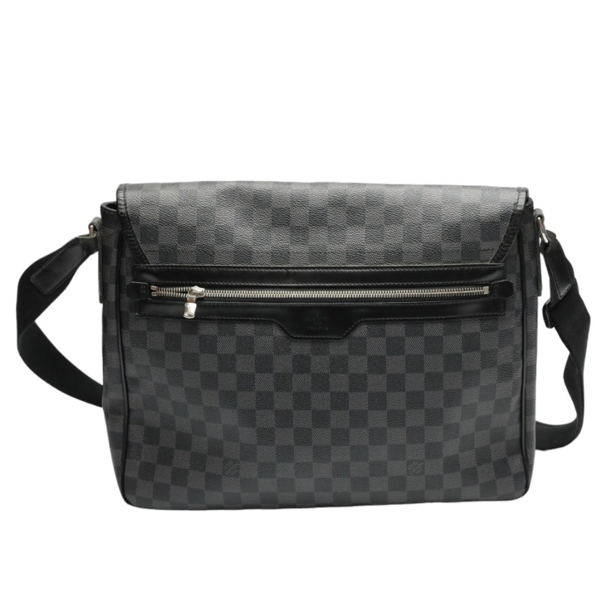 LOUIS VUITTON Shoulder Bag leather black Shoulder Bag Damier Grafitte Daniel GM unisex(Unisex)