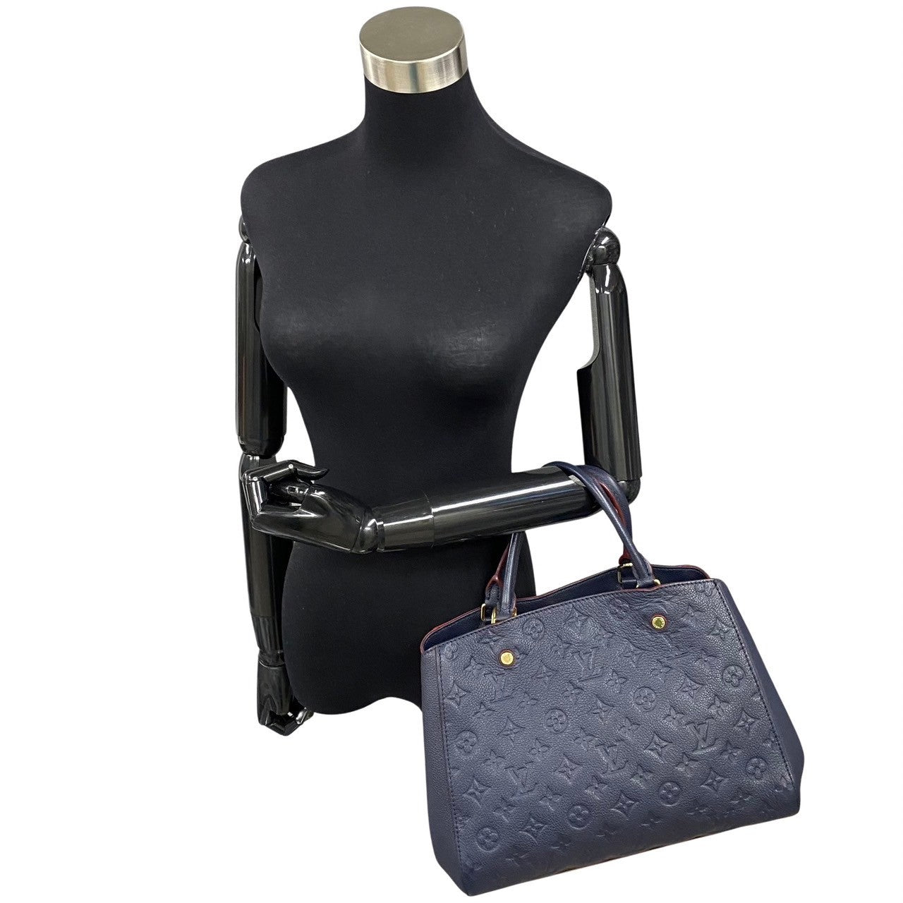 LOUIS VUITTON Shoulder Bag Monogram Ann Platt Navy Monogram Ann Platt Montaigne MM Women(Unisex)