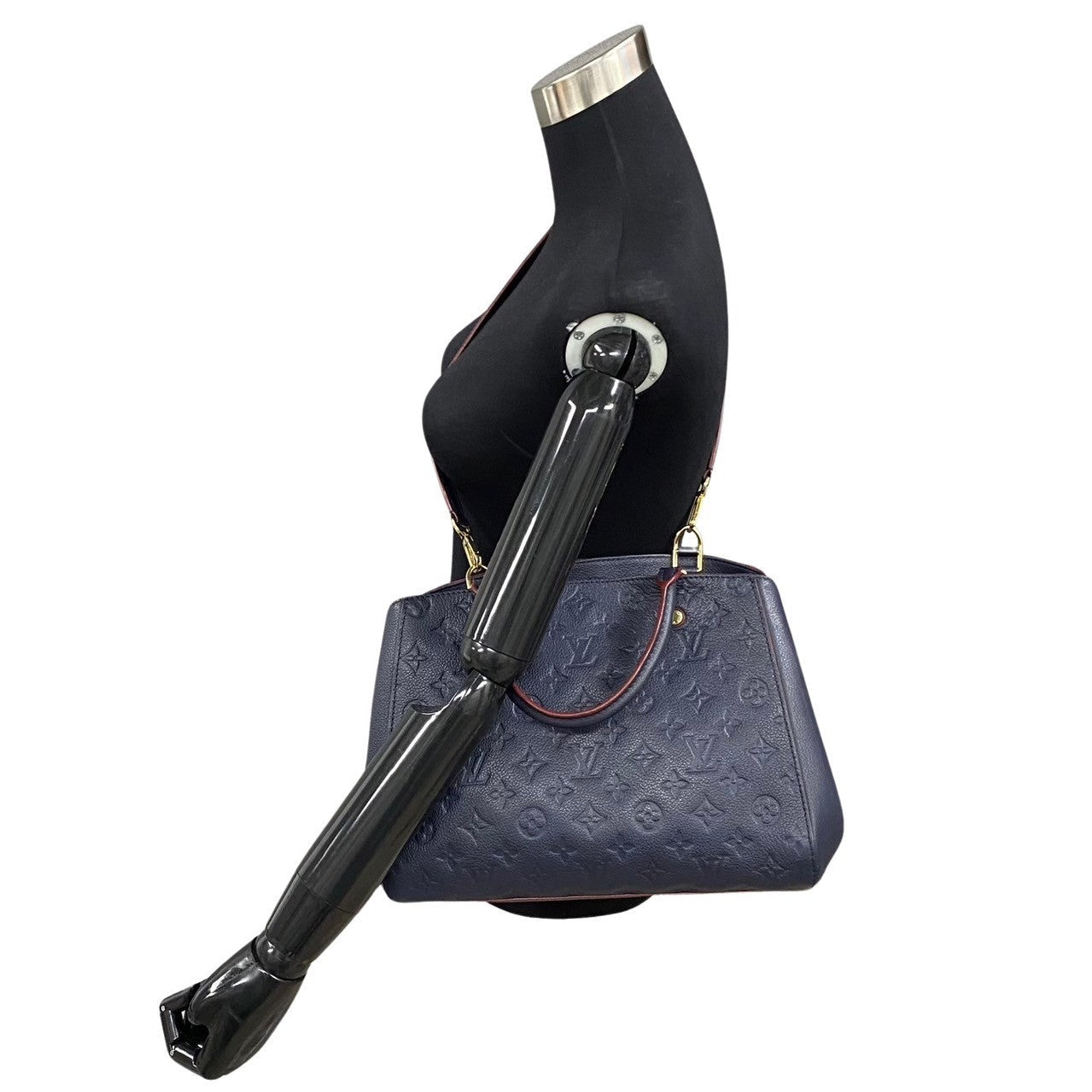 LOUIS VUITTON Shoulder Bag Monogram Ann Platt Navy Monogram Ann Platt Montaigne MM Women(Unisex)