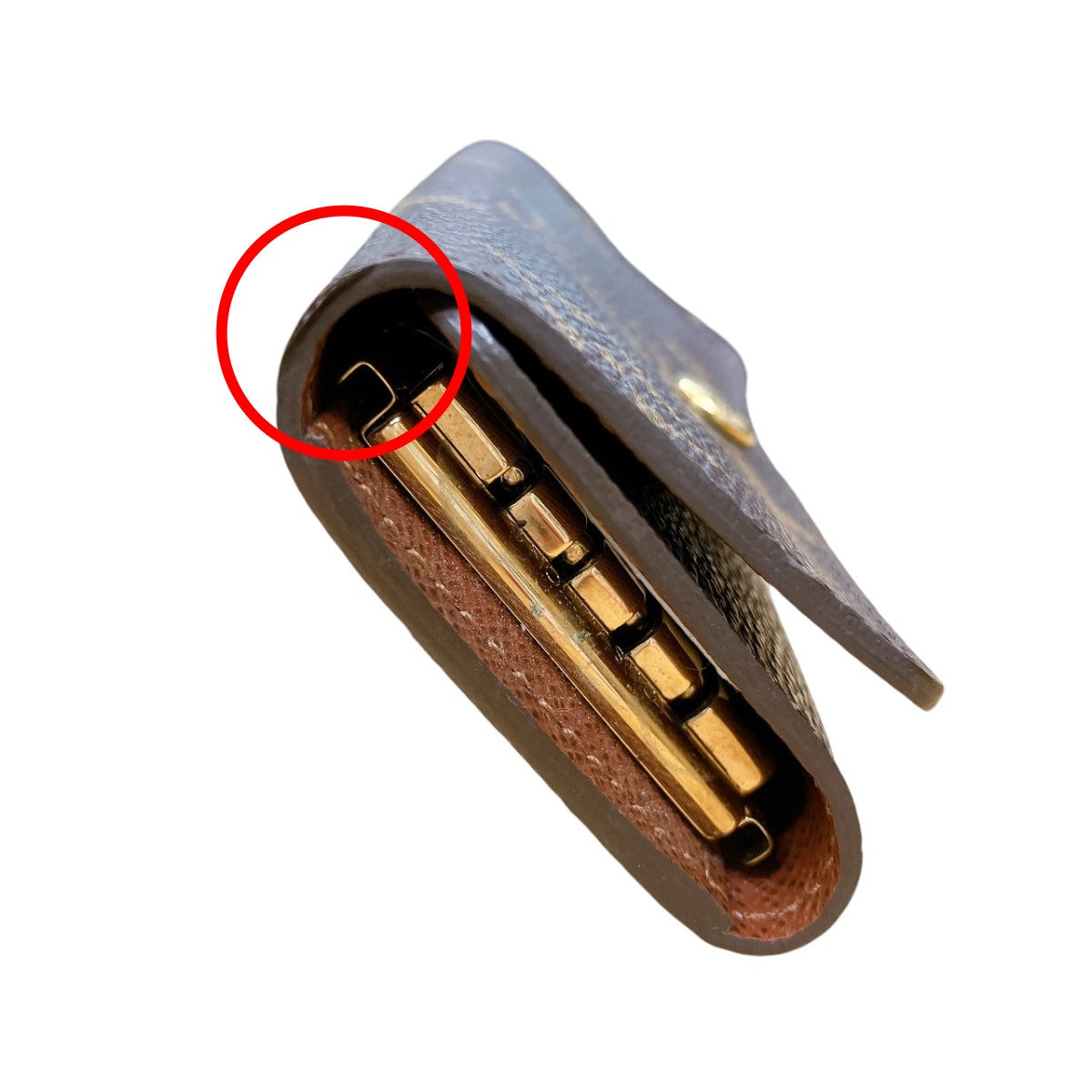 LOUIS VUITTON Key case Key holder Monogram canvas Brown Multicles4 Monogram Key case for 4 Key holder unisex(Unisex)