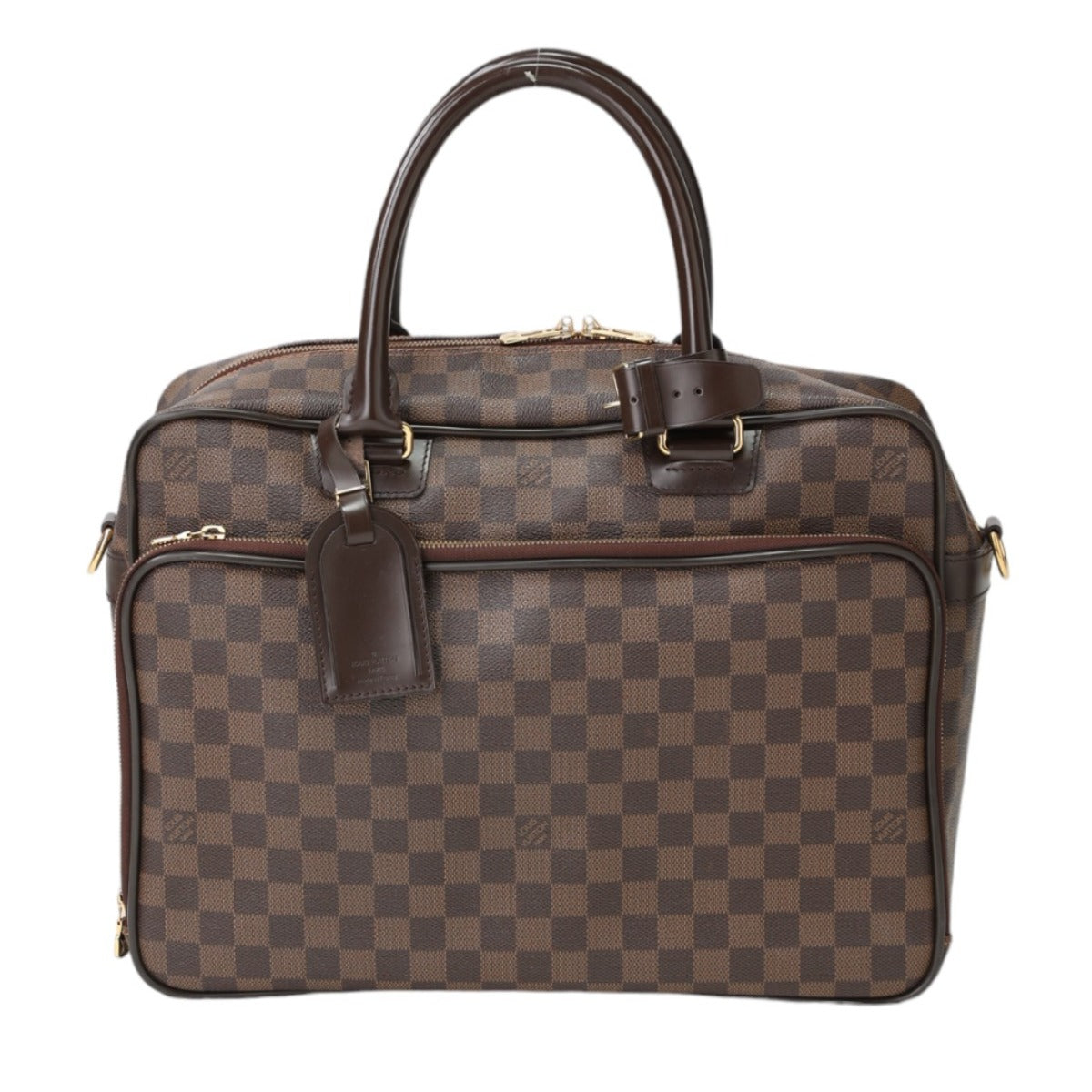 LOUIS VUITTON Handbag Damier canvas Brown Handbag Damier Ikar unisex(Unisex)