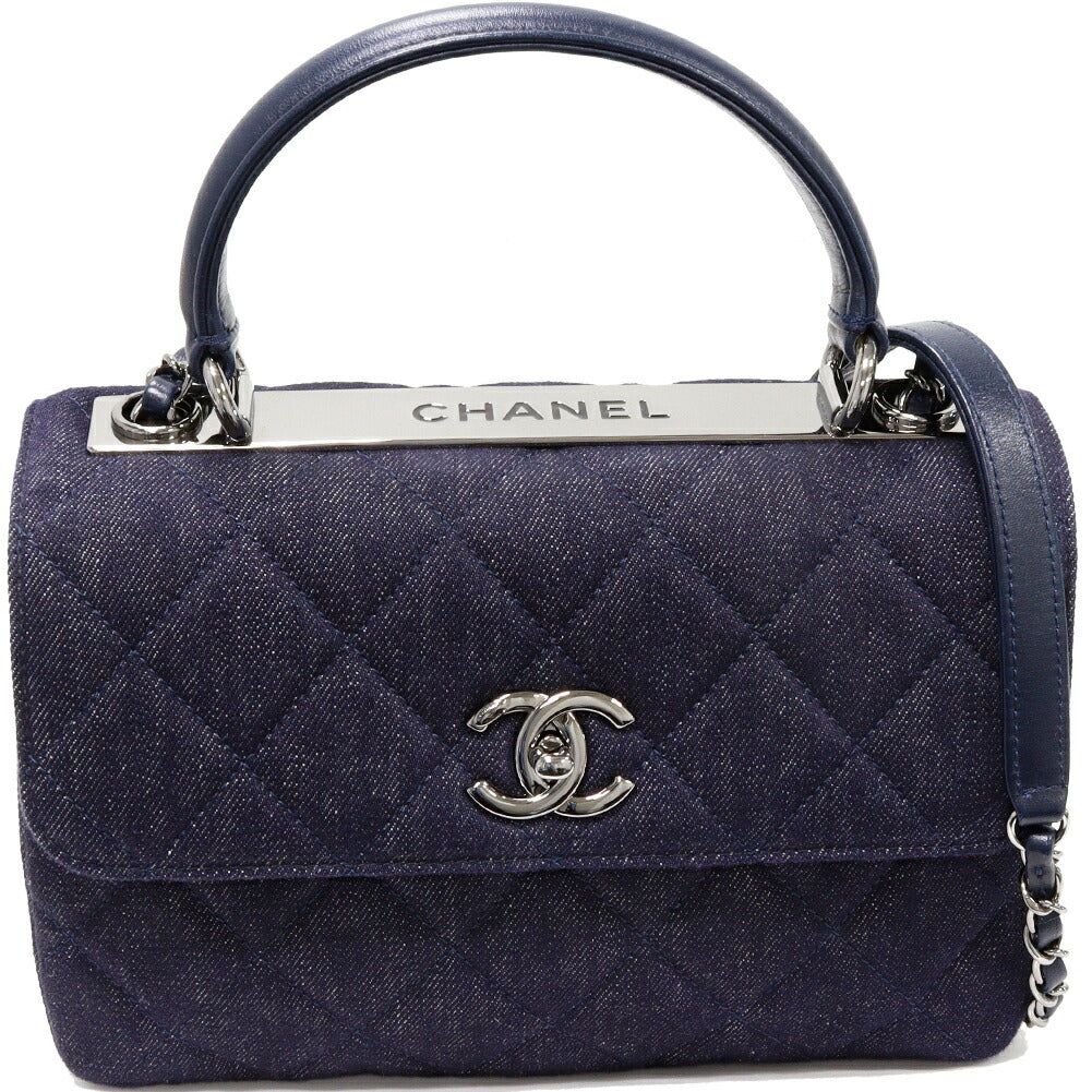 Chanel Denim Canvas MatelassÃ© 2way Bag