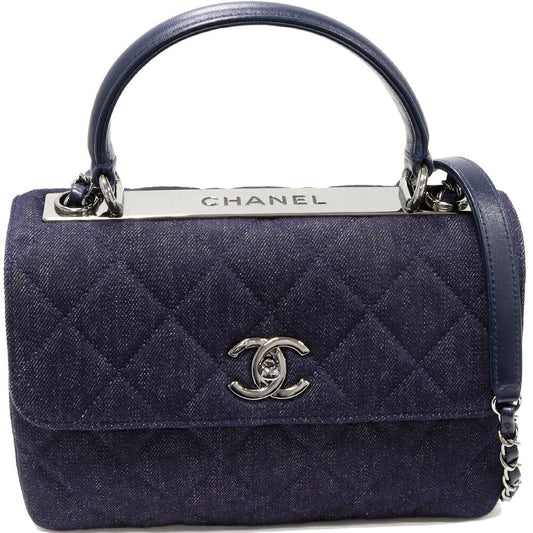 Chanel Denim Canvas MatelassÃ© 2way Bag