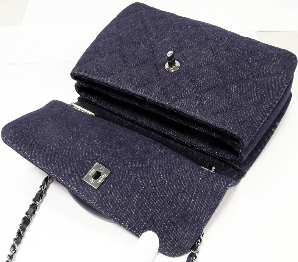 Chanel Denim Canvas MatelassÃ© 2way Bag