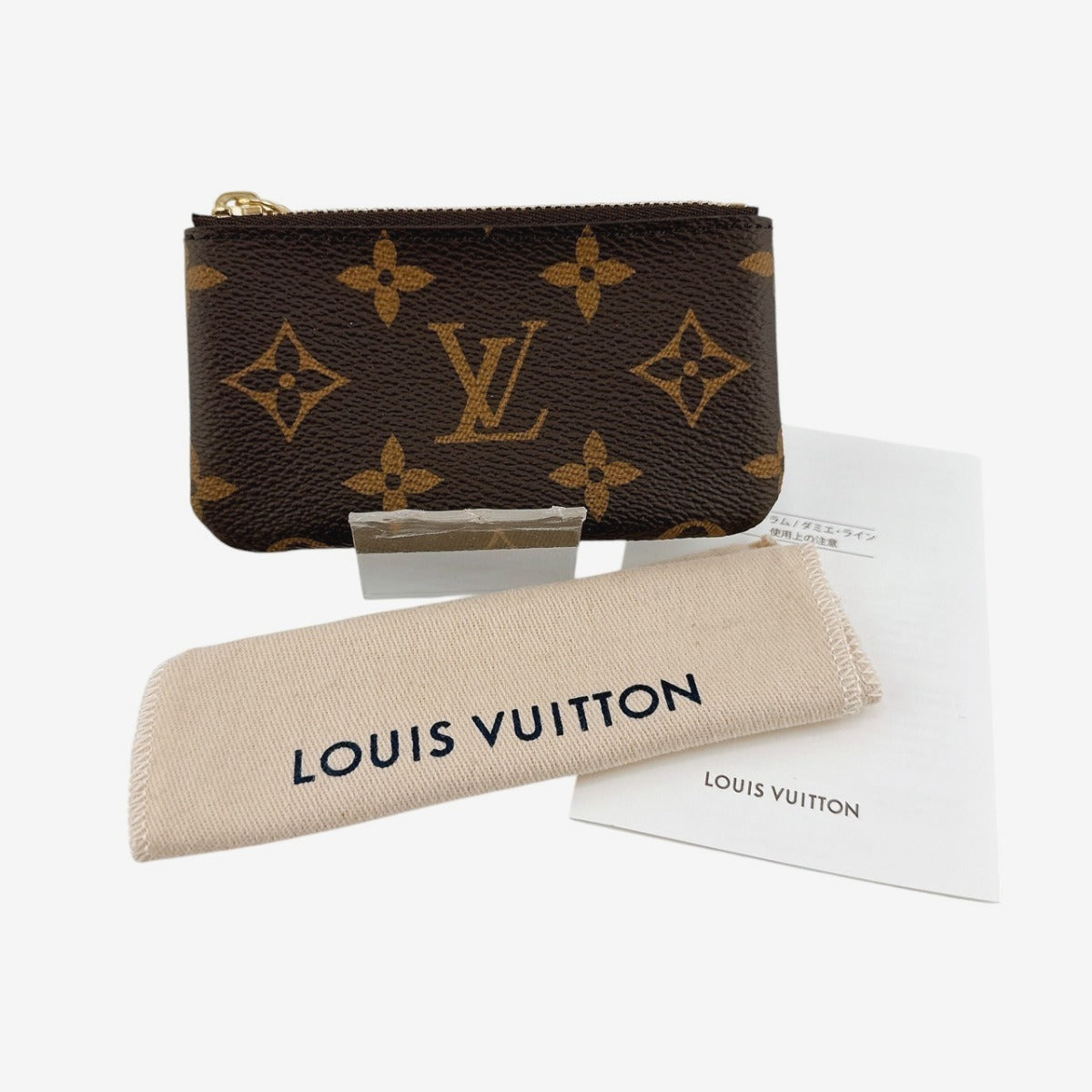 LOUIS VUITTON Key case Key holder Monogram canvas Brown Key case Key holder for coin pocket Monogram Pochette Kle unisex(Unisex)