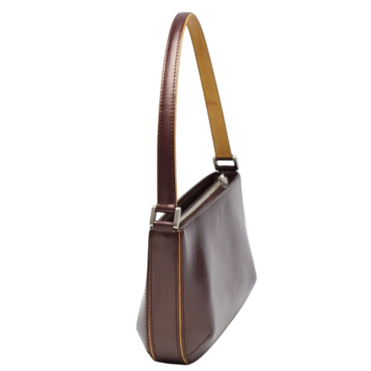 LOUIS VUITTON Handbag leather Viole Mini bag Monogram mat Faula Women