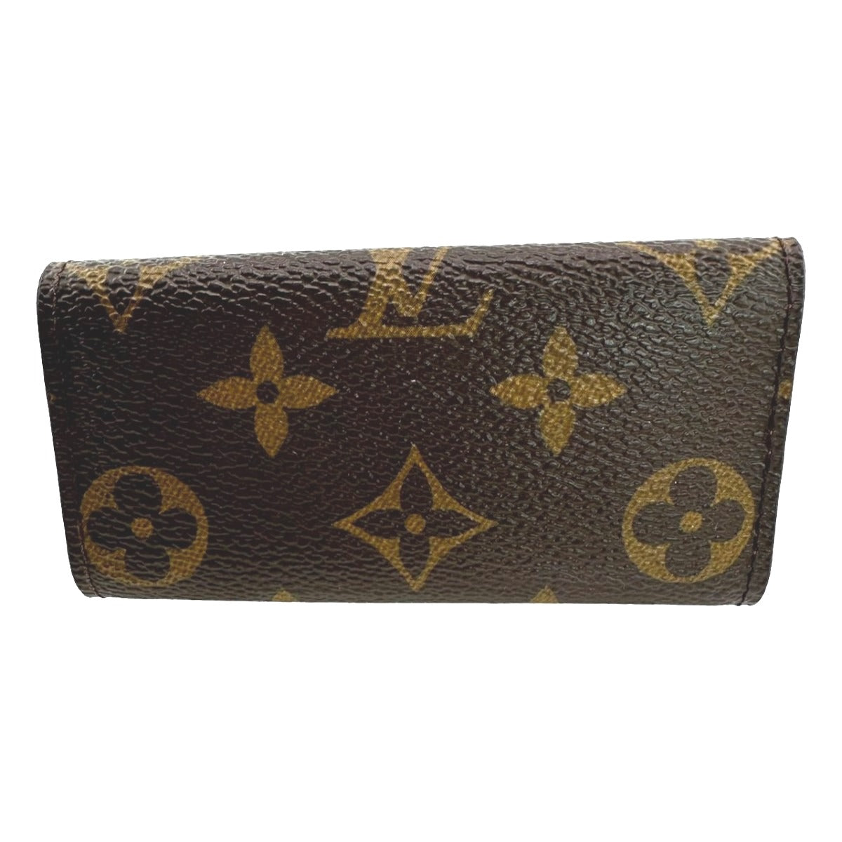 LOUIS VUITTON Key case Key holder Monogram canvas Brown Multicles4 Monogram Key case Key holder for 4 keys Women