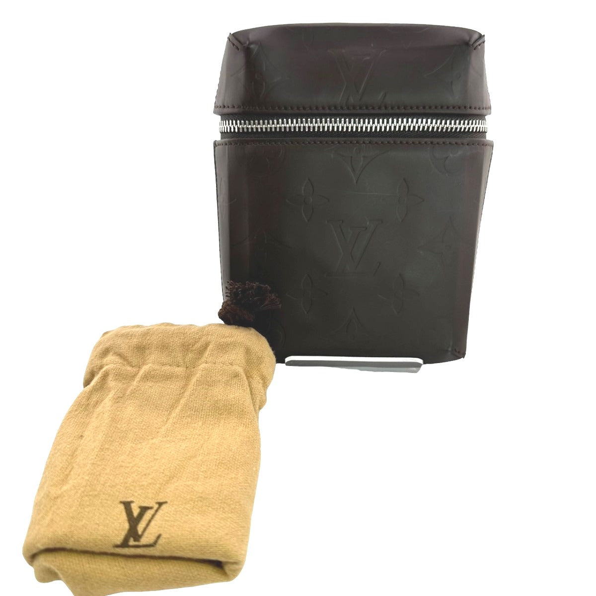 LOUIS VUITTON Pouch Monogram grass leather Brown Waist pouch Monogram Glace Ray mens
