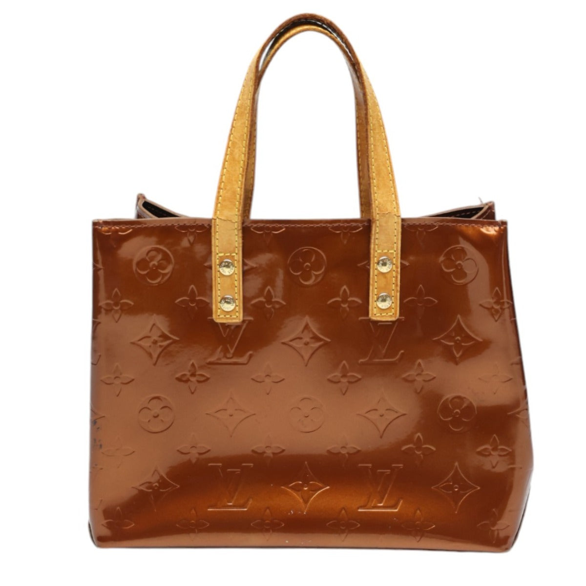 LOUIS VUITTON Handbag Monogram Vernis bronze Lead PM Vernis Mini bag Women