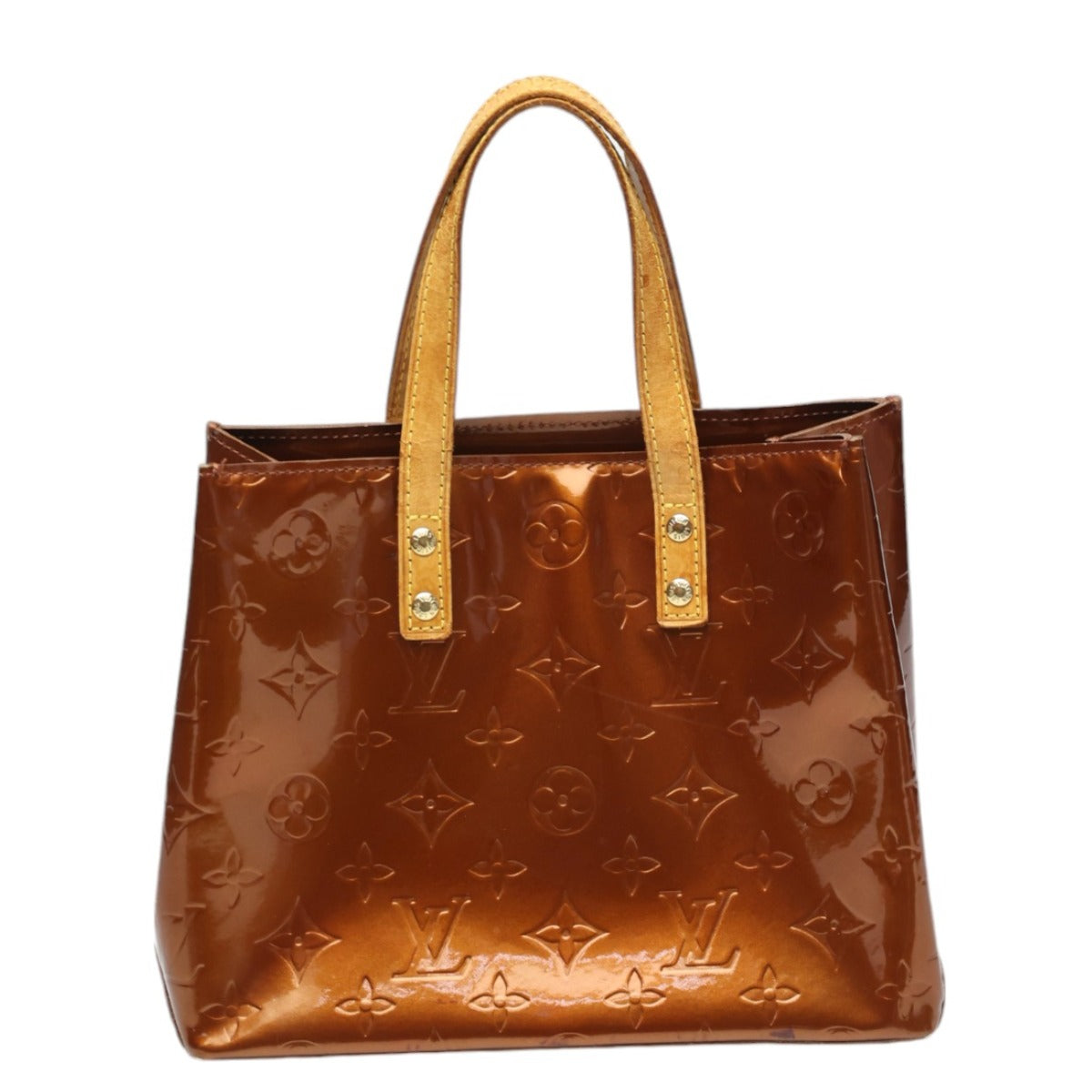 LOUIS VUITTON Handbag Monogram Vernis bronze Lead PM Vernis Mini bag Women
