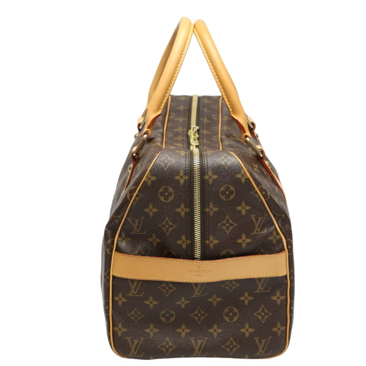 LOUIS VUITTON Boston Duffel bag Monogram canvas Brown Travel bag Monogram Carryall mens(Unisex)