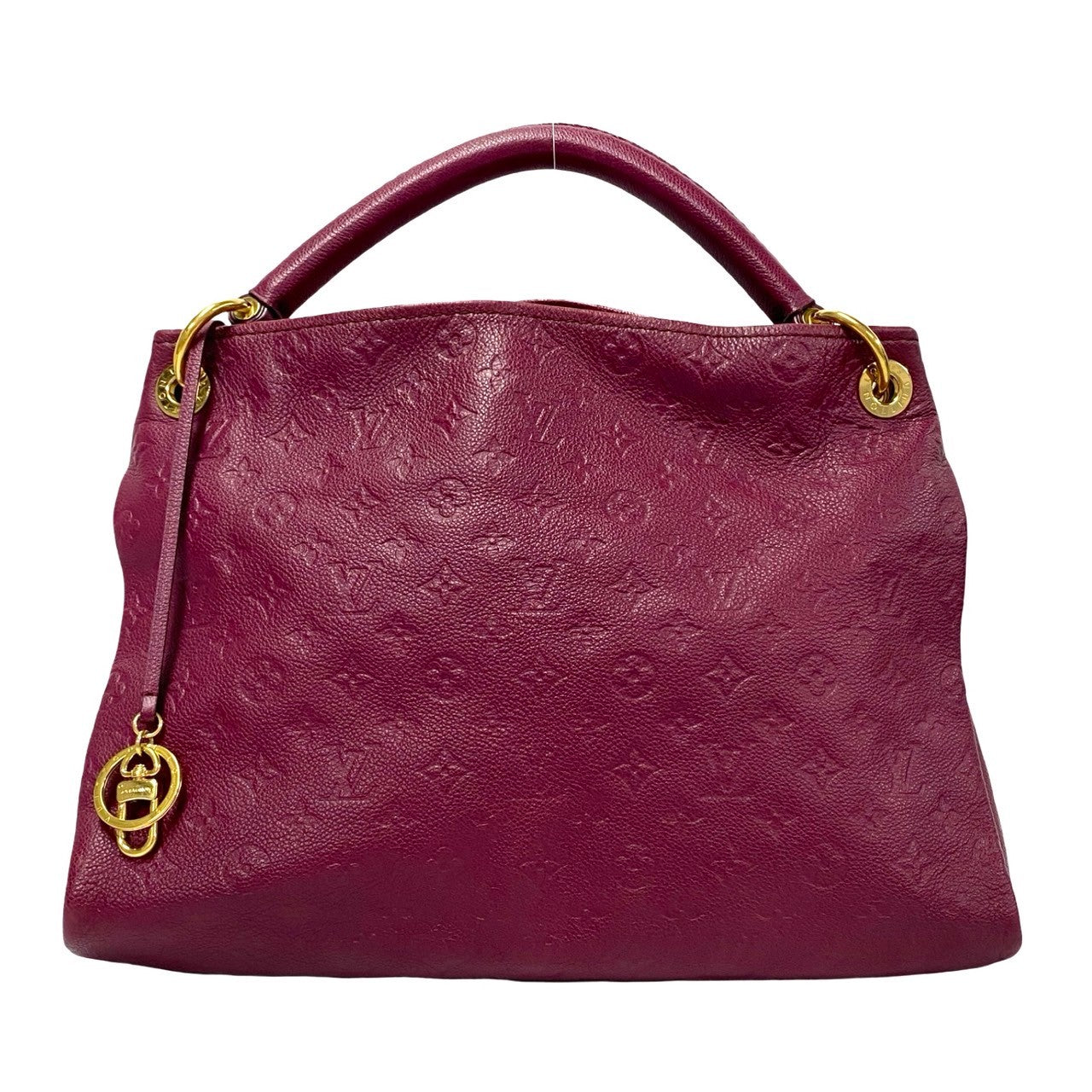LOUIS VUITTON Shoulder Bag leather wine-red Monogram Monogram Ann Platt ArtsyMM Women