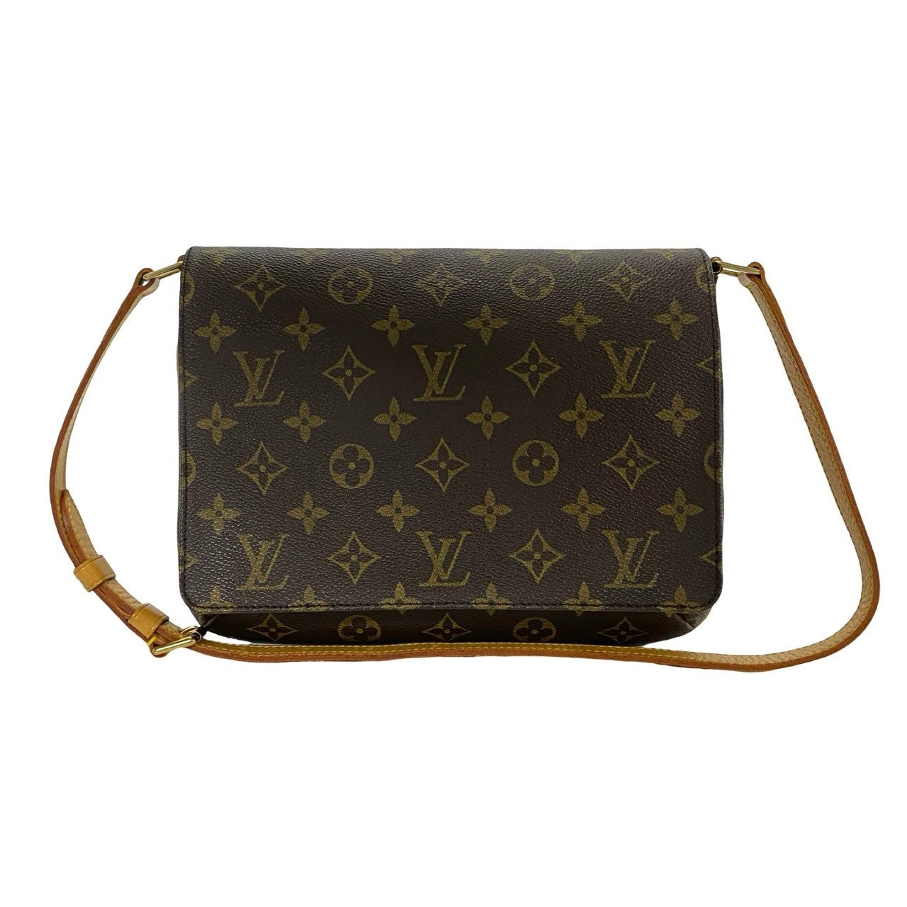 LOUIS VUITTON Shoulder Bag Leather, PVC Brown Monogram Mtte Tango Long mens(Unisex)