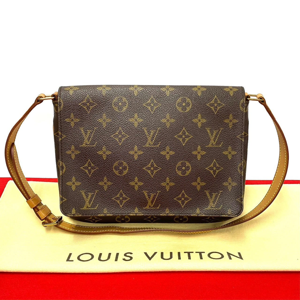 LOUIS VUITTON Shoulder Bag Leather, PVC Brown Monogram Mtte tango mens(Unisex)