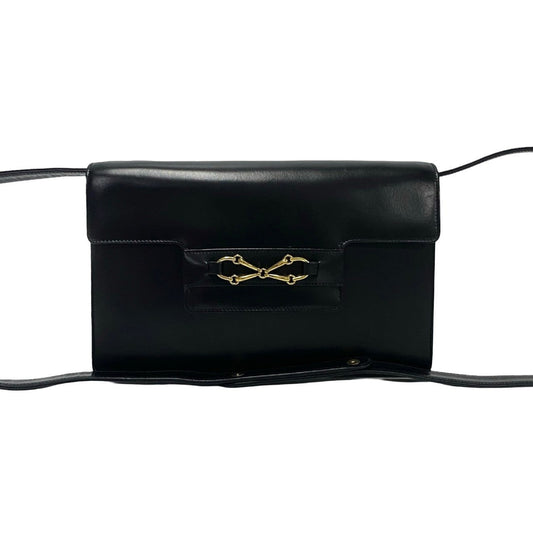 GUCCI Shoulder Bag Calfskin black