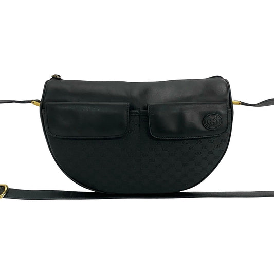 GUCCI Shoulder Bag leather black