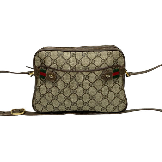 GUCCI Shoulder Bag leather Brown Sherry line