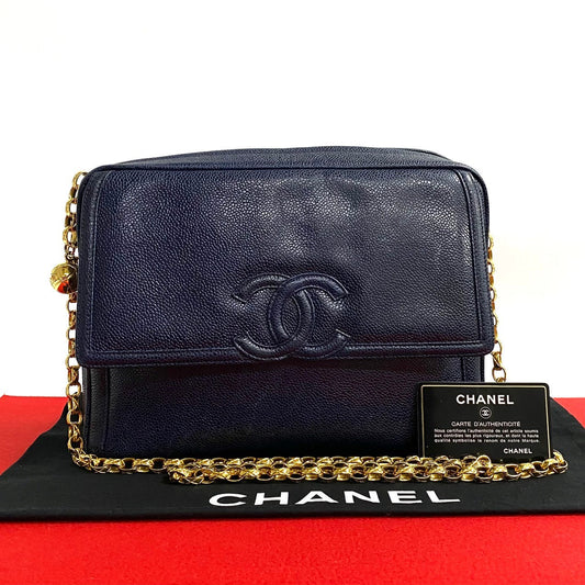 Chanel Coco Caviar Skin Chain Shoulder Bag