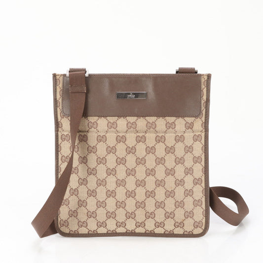 GUCCI Shoulder Bag 019 0343 GG canvas Brown GG canvas