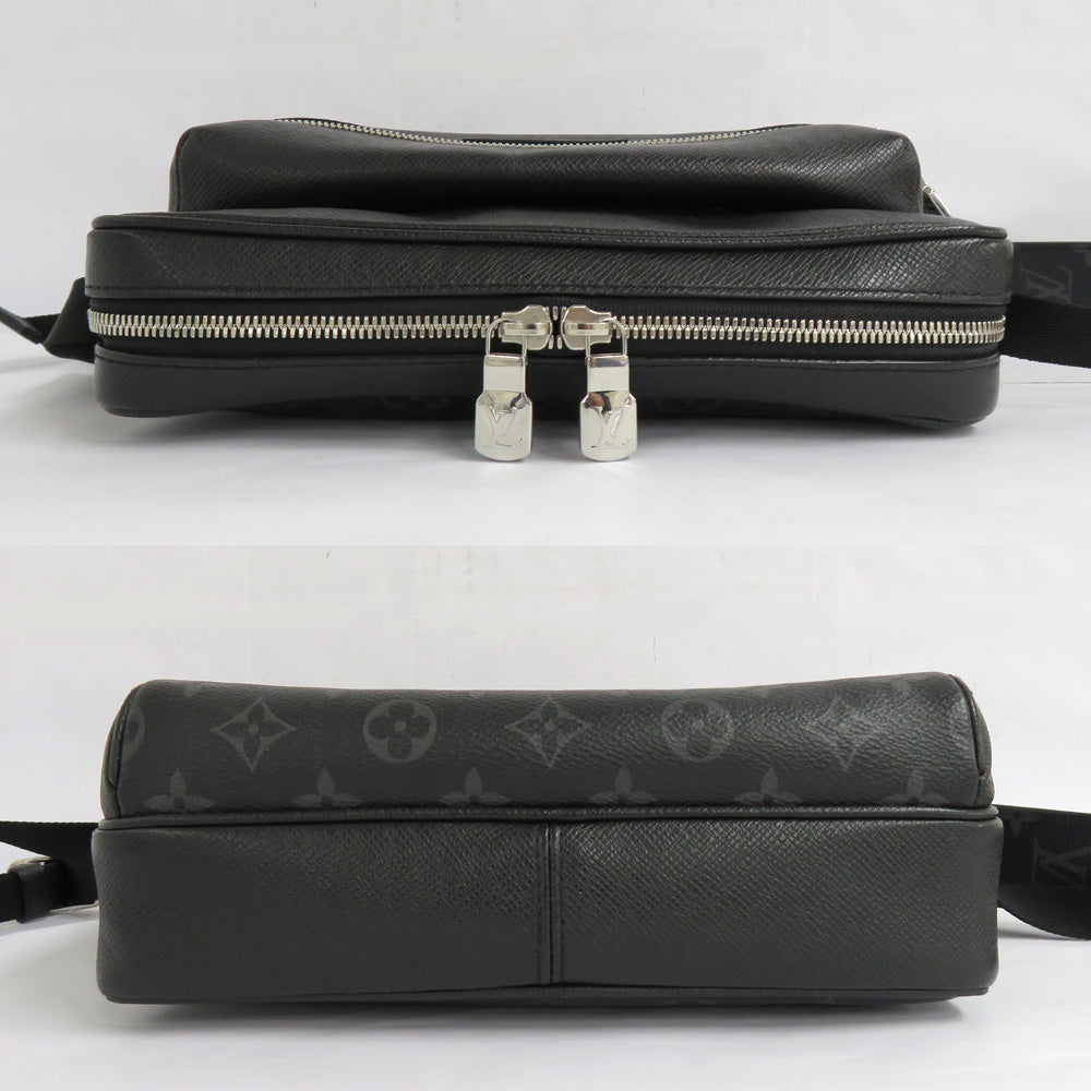 Louis Vuitton Messenger M30233 Monogram Tigger Shoulder Bag Noir Black Silver G Leather