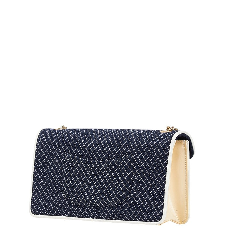 Chanel Coco Quilting Canvas Patent Leather Shoulder Bag