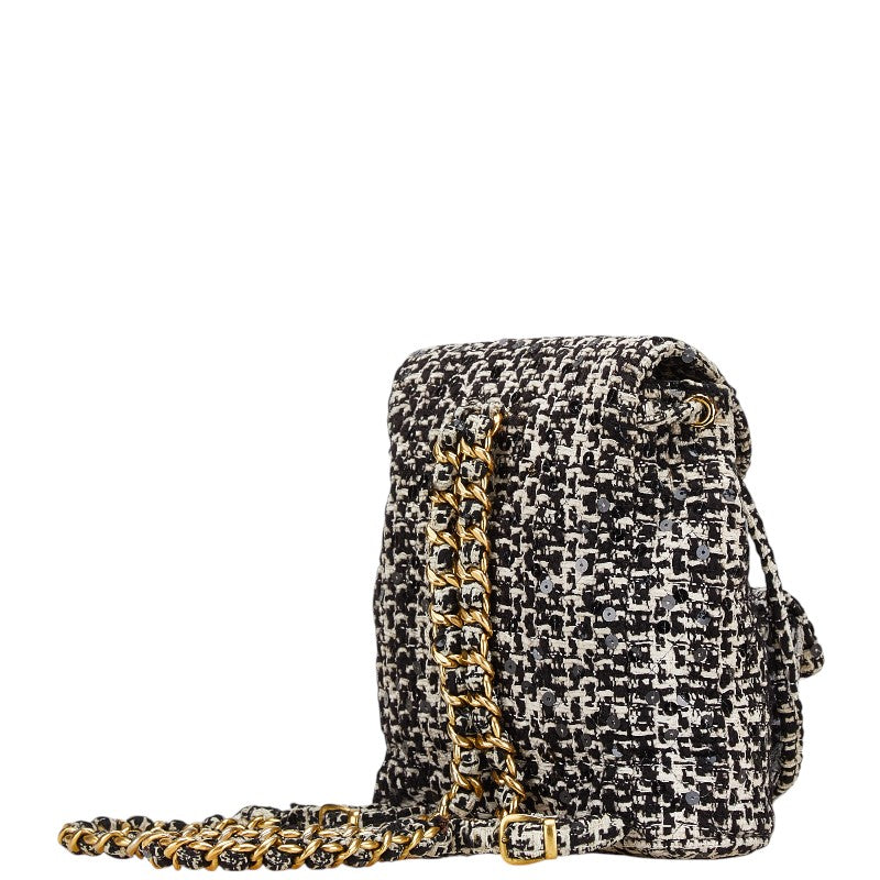 Chanel Coco MatelassÃ© Tweed Backpack