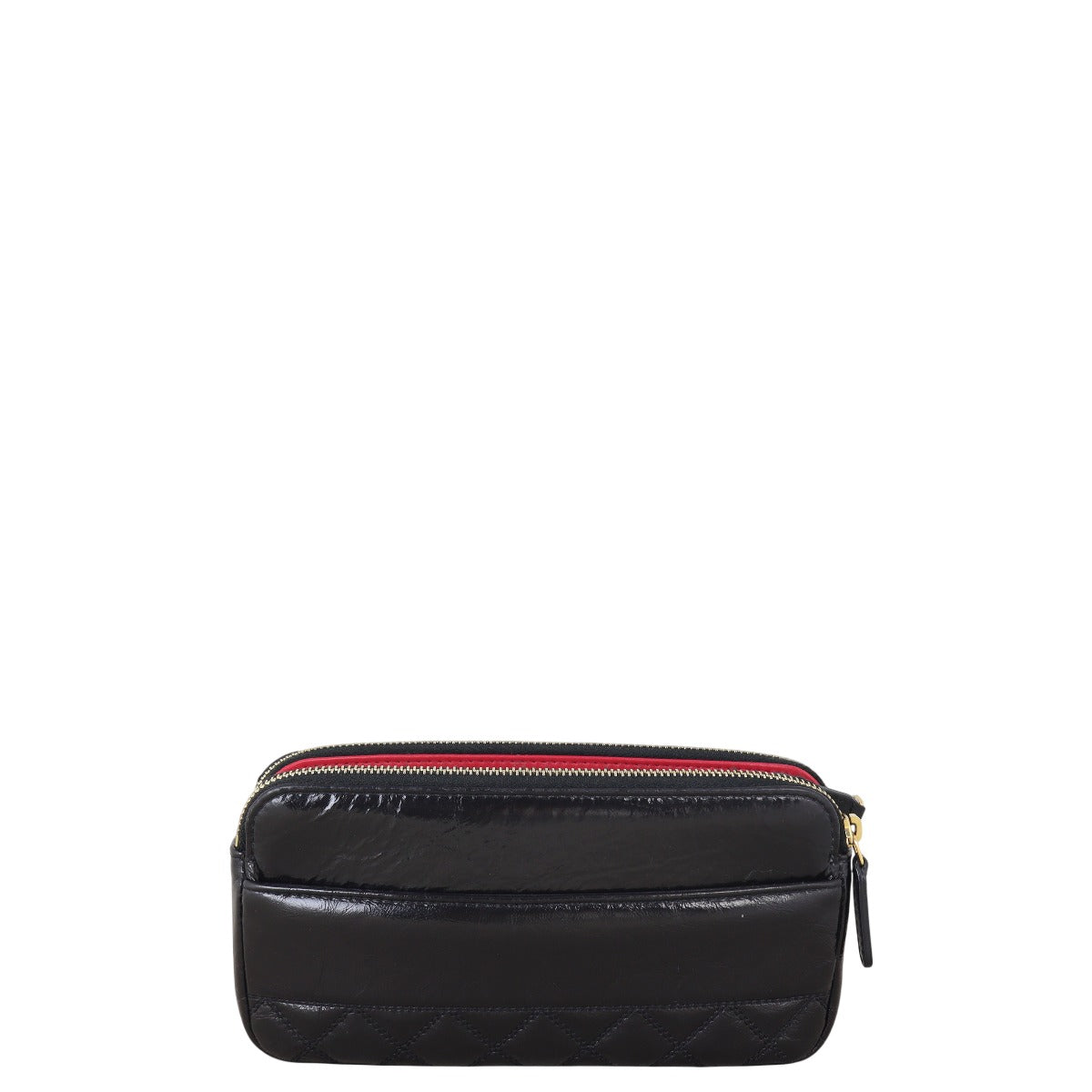 Chanel CC Double Zip Clutch with Chain