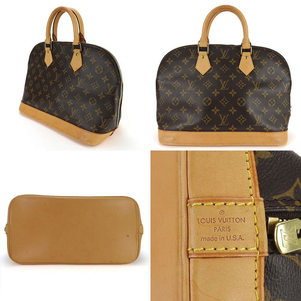 LOUIS VUITTON Handbag Monogram Brown Alma