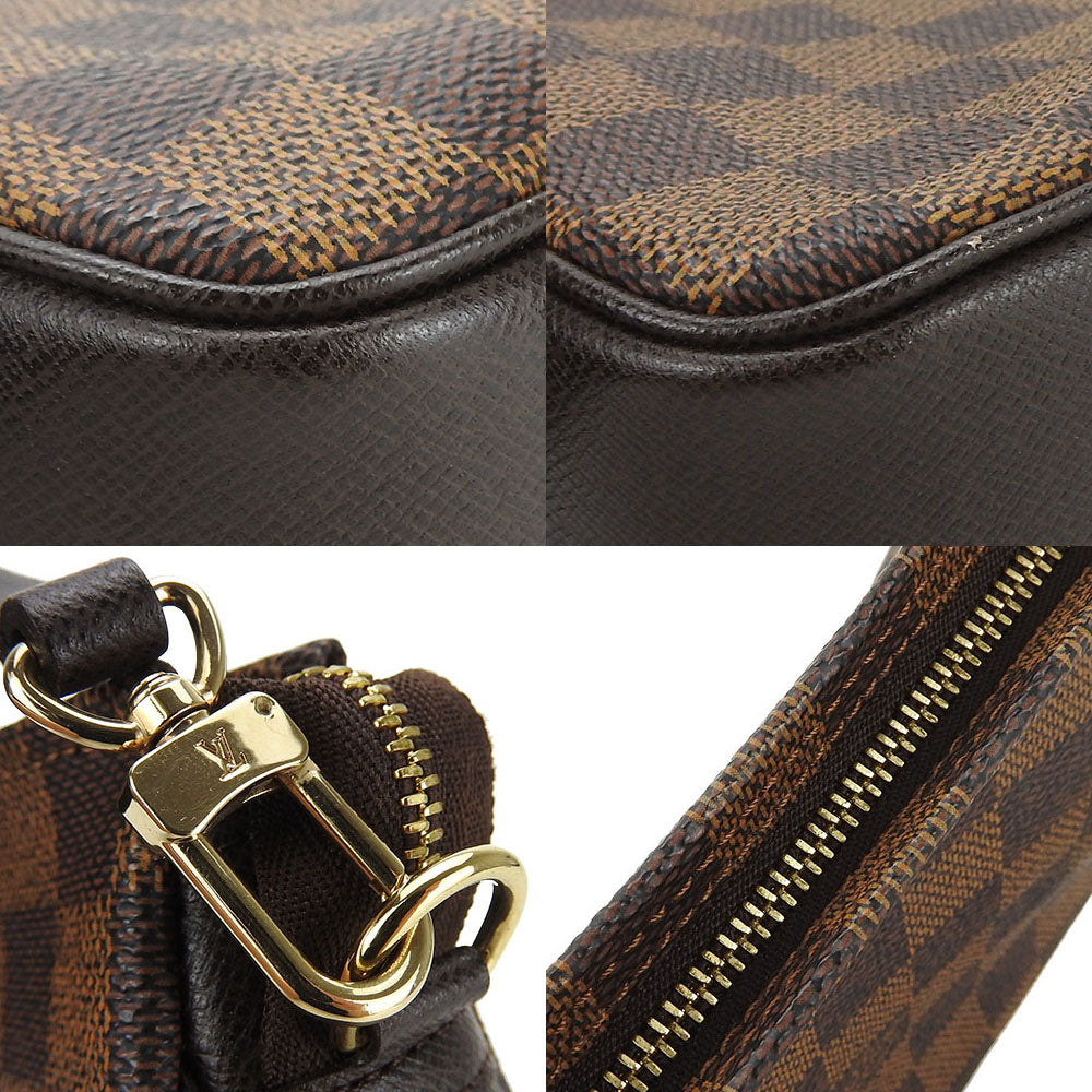 LOUIS VUITTON Pouch Damier canvas Brown Truth makeup Women
