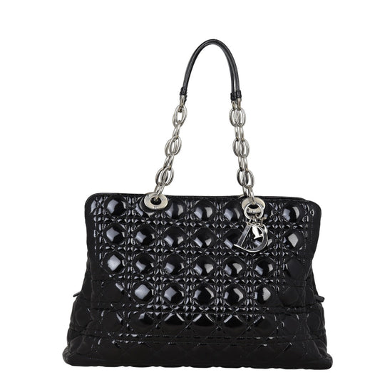 Dior Cannage Shopping Tote Patent