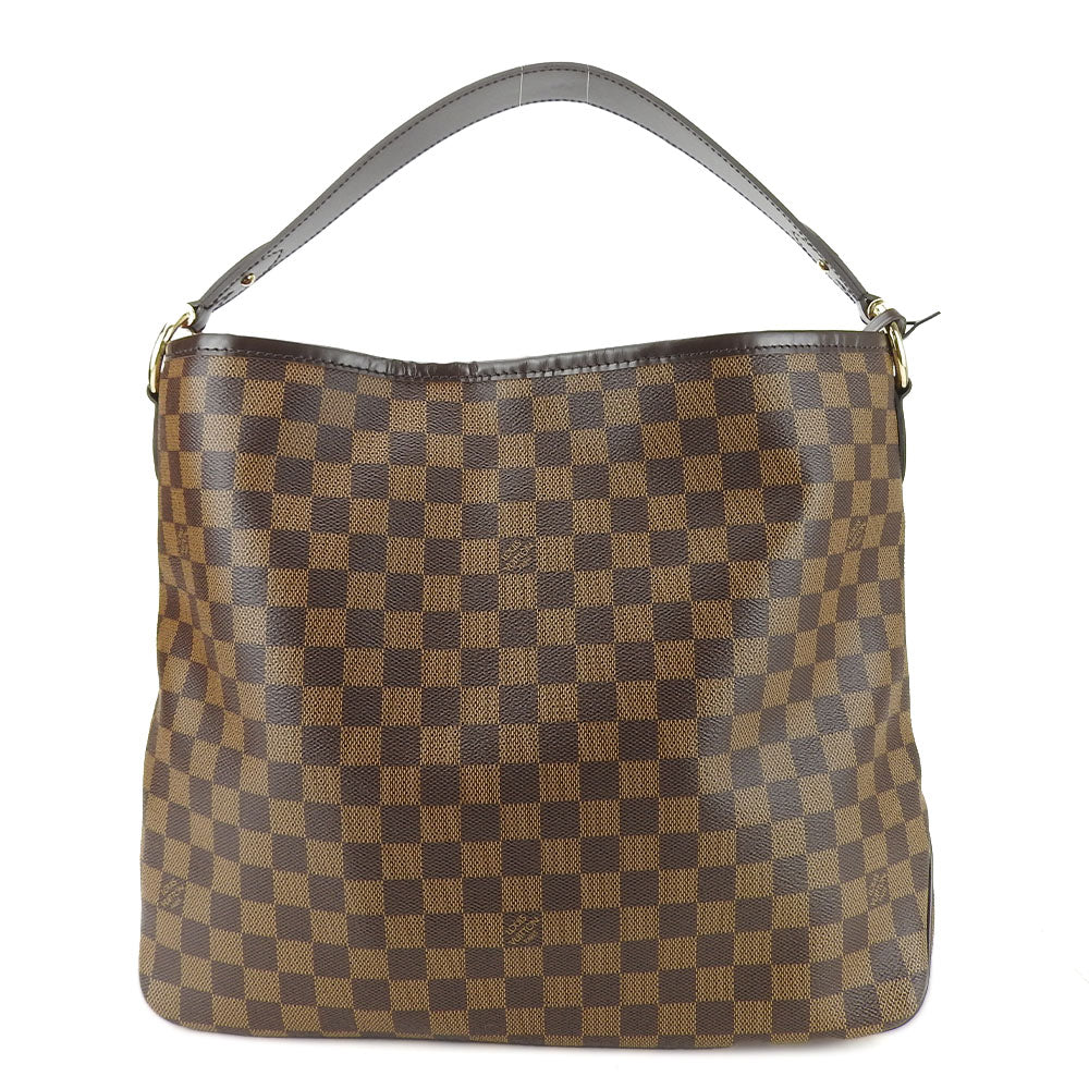 Elegant Women's Shoulder Bag | LOUIS VUITTON Shoulder Bag Damier Brown Delight full PM