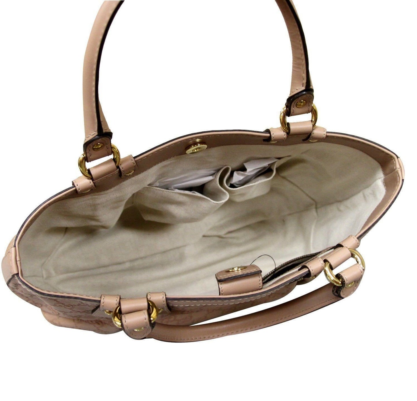 Gucci 269953 Scarlett Nude Guccissima Leather Handbag Tote - Final Call