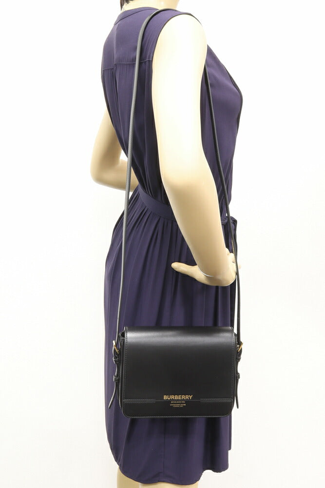 Burberry Calf Logo Flap Shoulder Bag 8067035