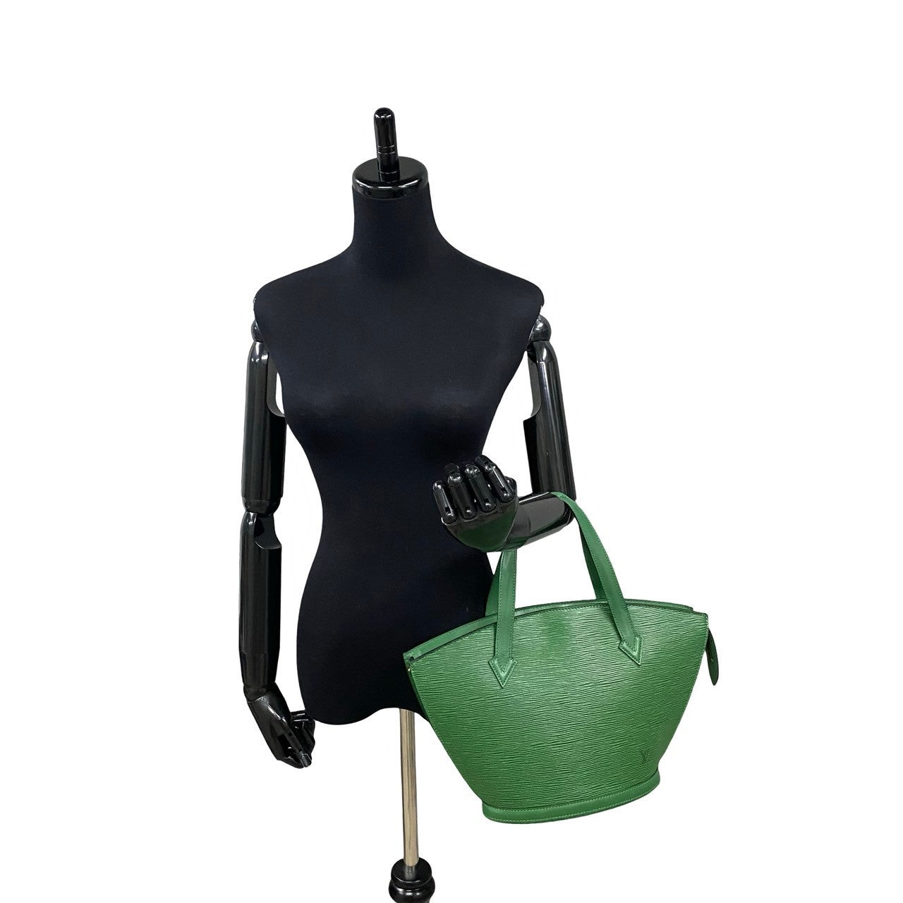 LOUIS VUITTON Handbag leather green Epi Sun jack Women