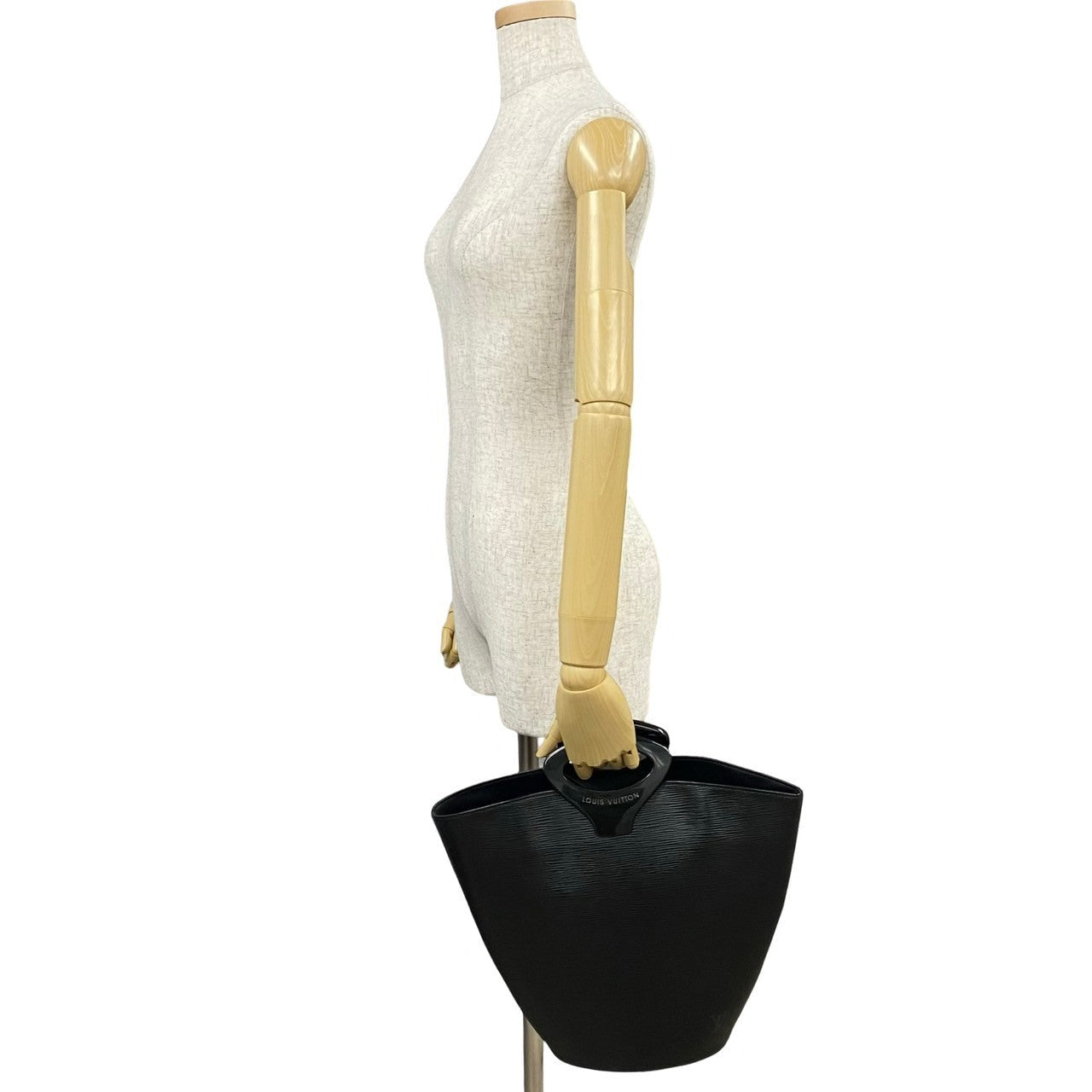 LOUIS VUITTON Handbag leather black Epi Noctumble Women