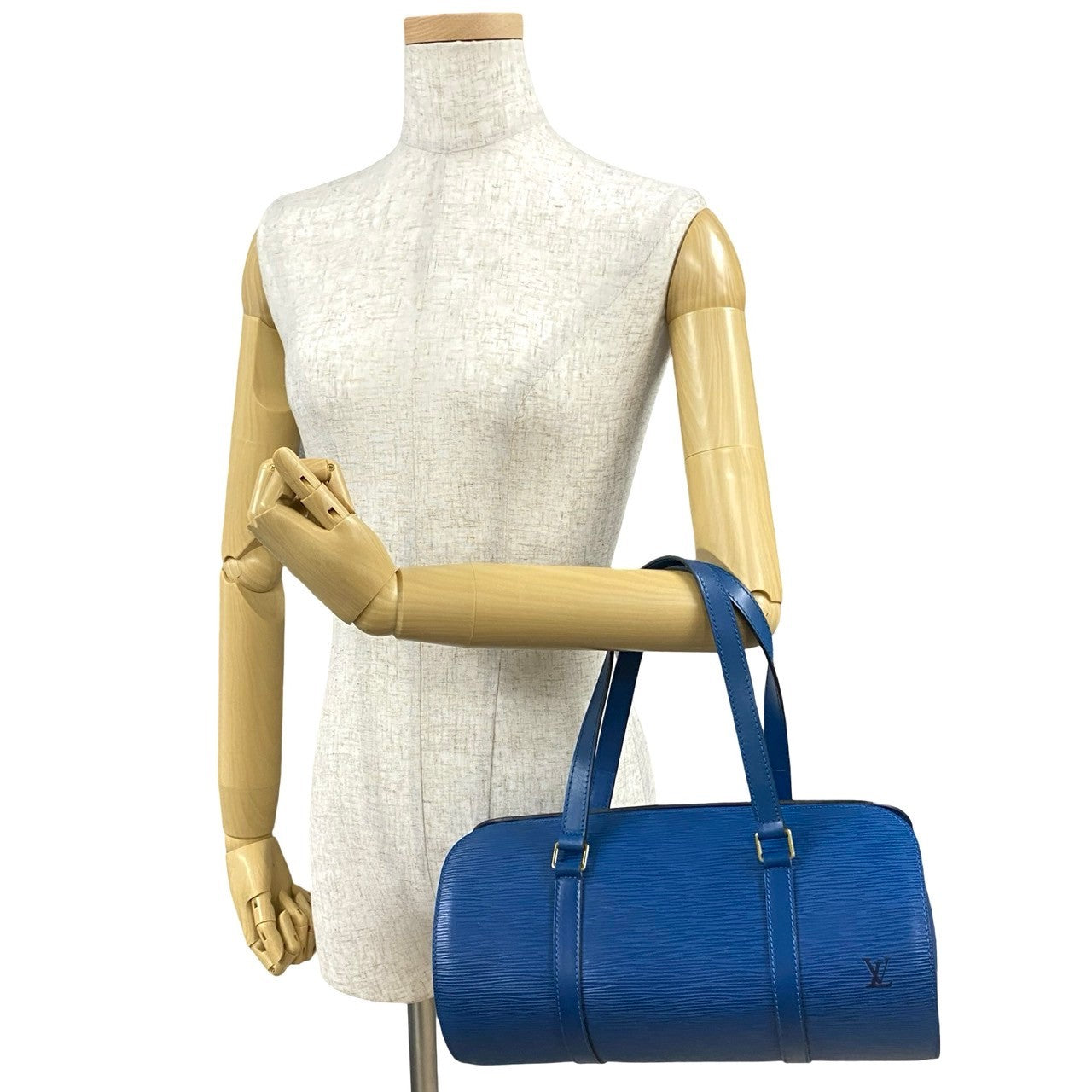 LOUIS VUITTON Handbag Epi Leather blue Epi Suflo Women