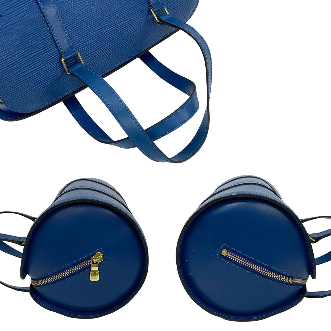 LOUIS VUITTON Handbag Epi Leather blue Epi Suflo Women